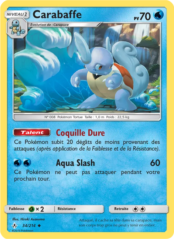 Carte Pokémon Carabaffe de l'extension Alliance Infaillible