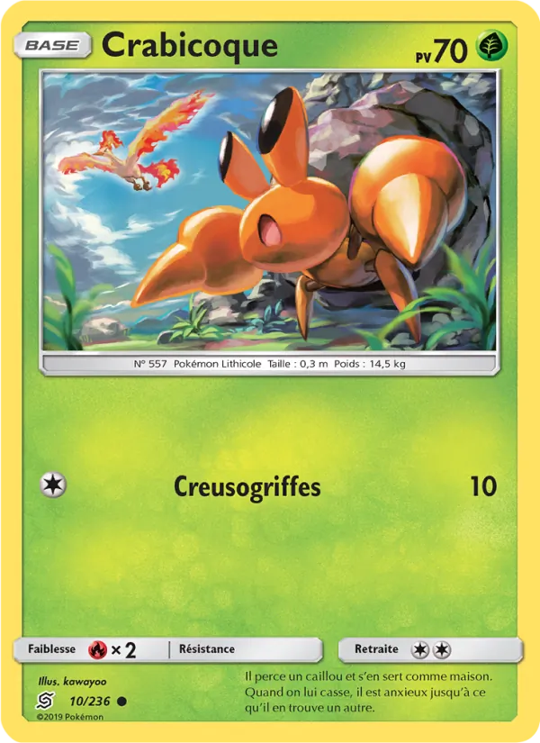 Carte Pokémon Crabicoque de l'extension Harmonie des Esprits