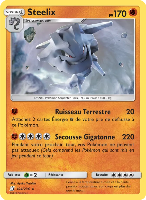 Carte Pokémon Steelix de l'extension Harmonie des Esprits