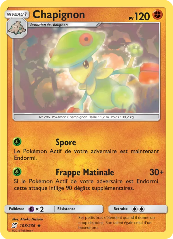 Carte Pokémon Chapignon de l'extension Harmonie des Esprits