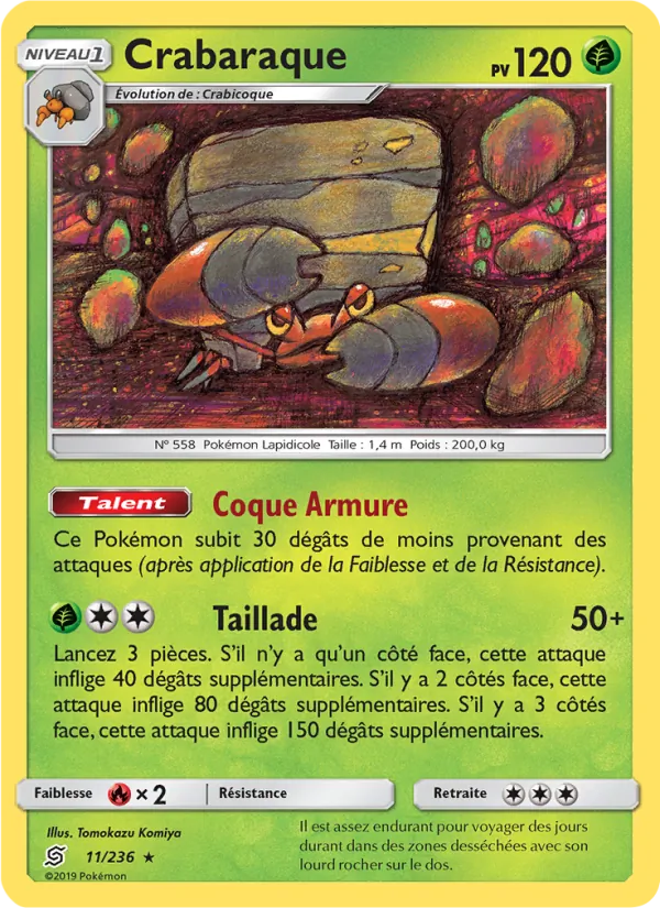 Carte Pokémon Crabaraque de l'extension Harmonie des Esprits