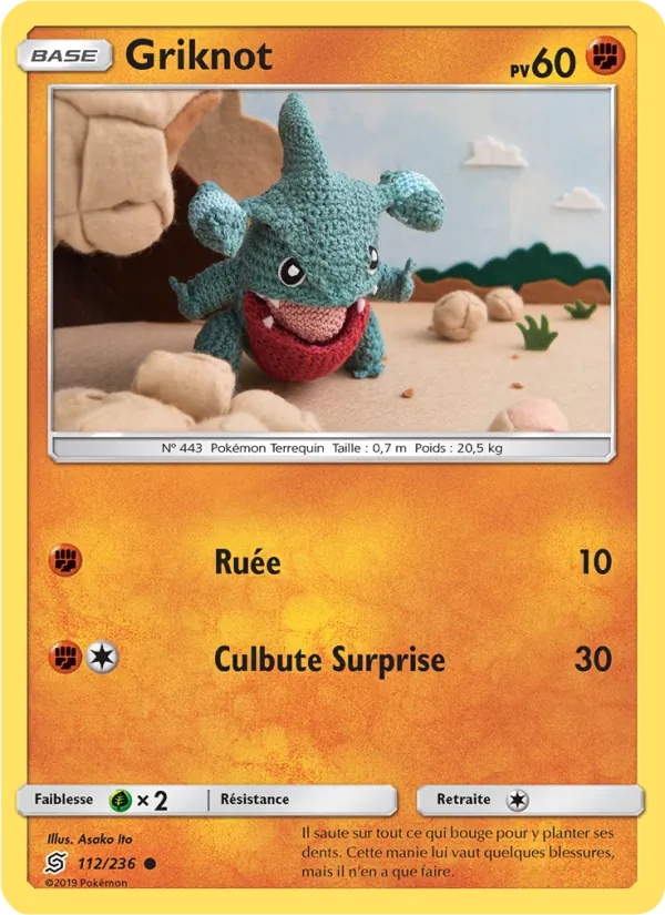Carte Pokémon Griknot de l'extension Harmonie des Esprits