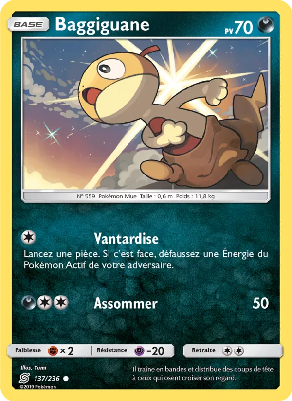 Carte Pokémon Baggiguane de l'extension Harmonie des Esprits