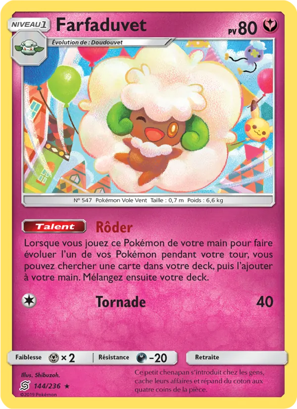 Carte Pokémon Farfaduvet de l'extension Harmonie des Esprits