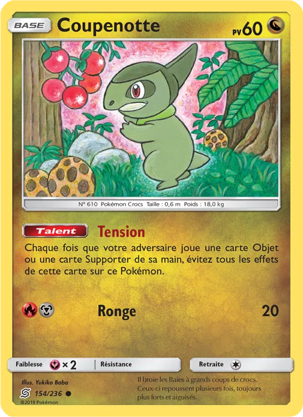 Carte Pokémon Coupenotte de l'extension Harmonie des Esprits