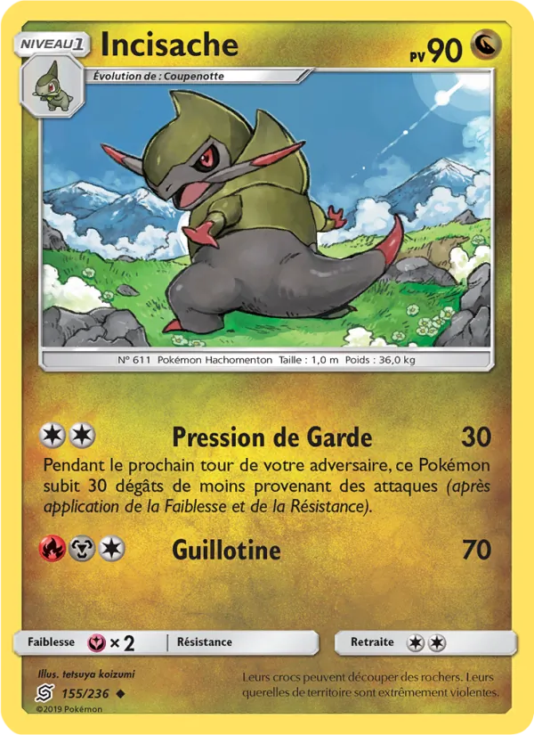 Carte Pokémon Incisache de l'extension Harmonie des Esprits