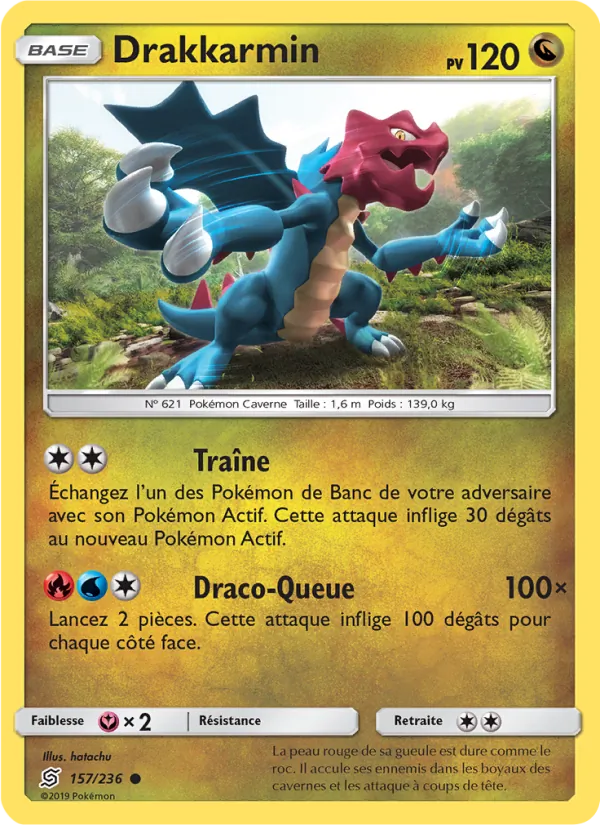Carte Pokémon Drakkarmin de l'extension Harmonie des Esprits