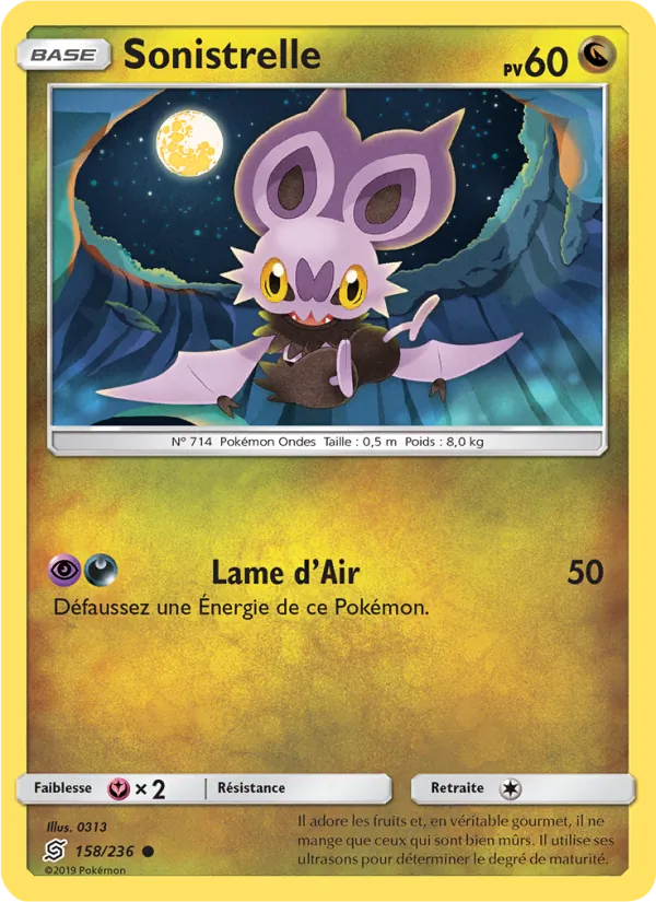Carte Pokémon Sonistrelle de l'extension Harmonie des Esprits
