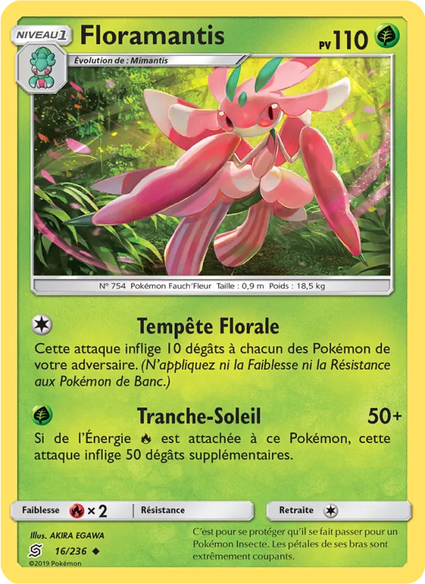 Carte Pokémon Floramantis de l'extension Harmonie des Esprits