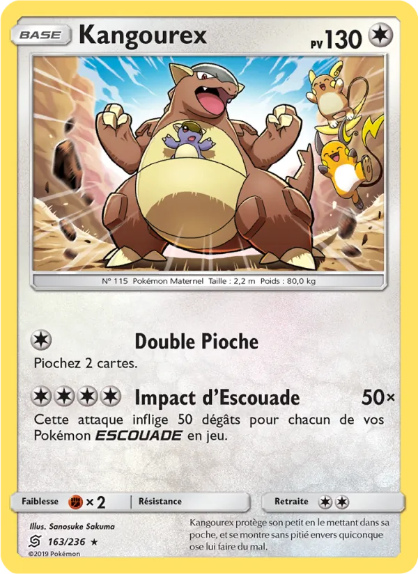 Carte Pokémon Kangourex de l'extension Harmonie des Esprits
