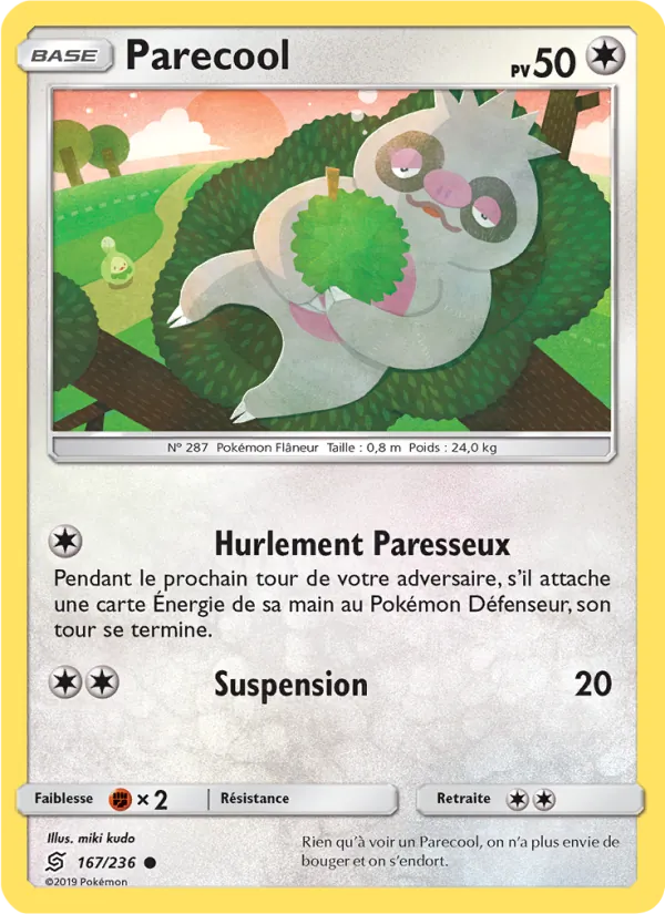 Carte Pokémon Parecool de l'extension Harmonie des Esprits