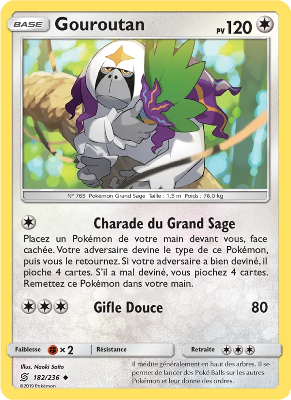 Carte Pokémon Gouroutan de l'extension Harmonie des Esprits