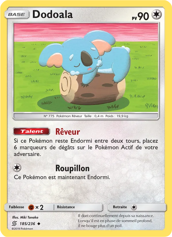 Carte Pokémon Dodoala de l'extension Harmonie des Esprits