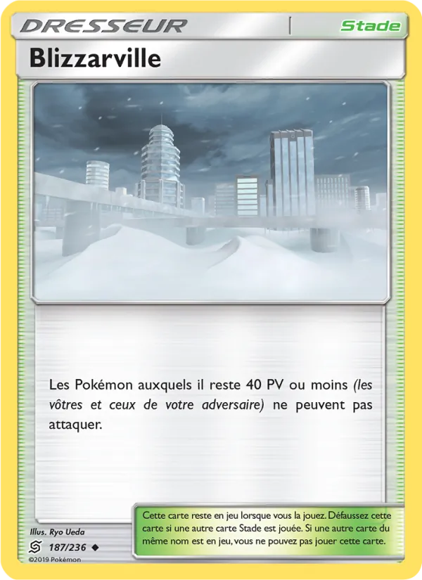 Carte Pokémon Blizzarville de l'extension Harmonie des Esprits