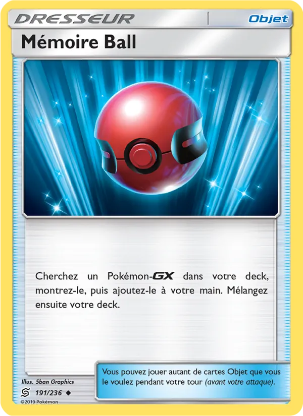 Carte Pokémon Mémoire Ball de l'extension Harmonie des Esprits