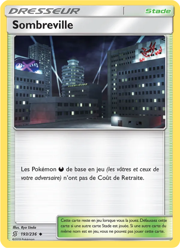 Carte Pokémon Sombreville de l'extension Harmonie des Esprits