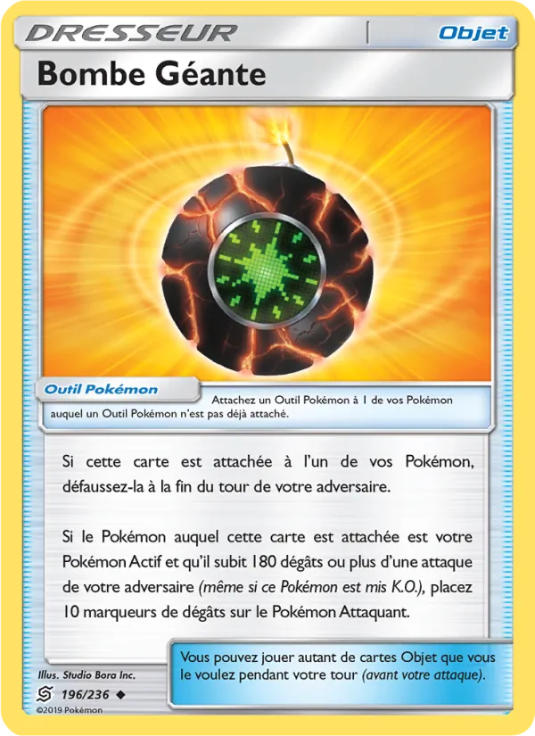 Carte Pokémon Bombe Géante de l'extension Harmonie des Esprits