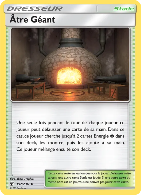 Carte Pokémon Âtre Géant de l'extension Harmonie des Esprits