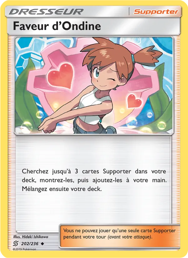 Carte Pokémon Faveur d’Ondine de l'extension Harmonie des Esprits