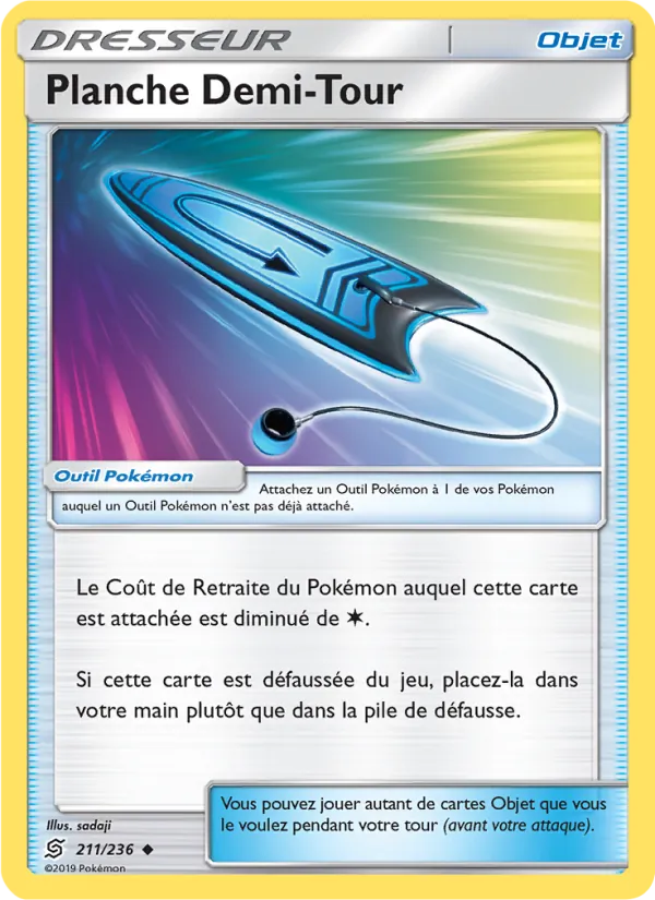Carte Pokémon Planche Demi-Tour de l'extension Harmonie des Esprits