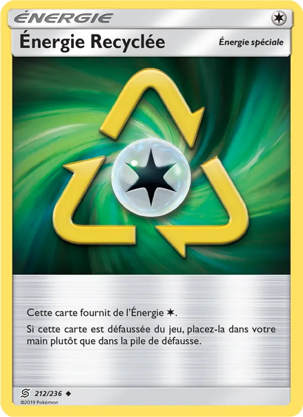 Carte Pokémon Énergie Recyclée de l'extension Harmonie des Esprits