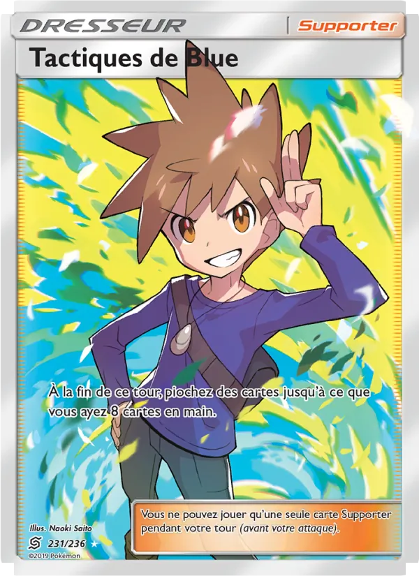 Carte Pokémon Tactiques de Blue de l'extension Harmonie des Esprits