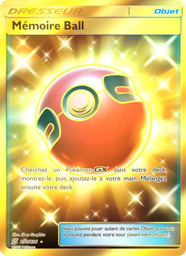 Carte Pokémon Mémoire Ball de l'extension Harmonie des Esprits