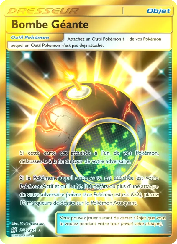 Carte Pokémon Bombe Géante de l'extension Harmonie des Esprits