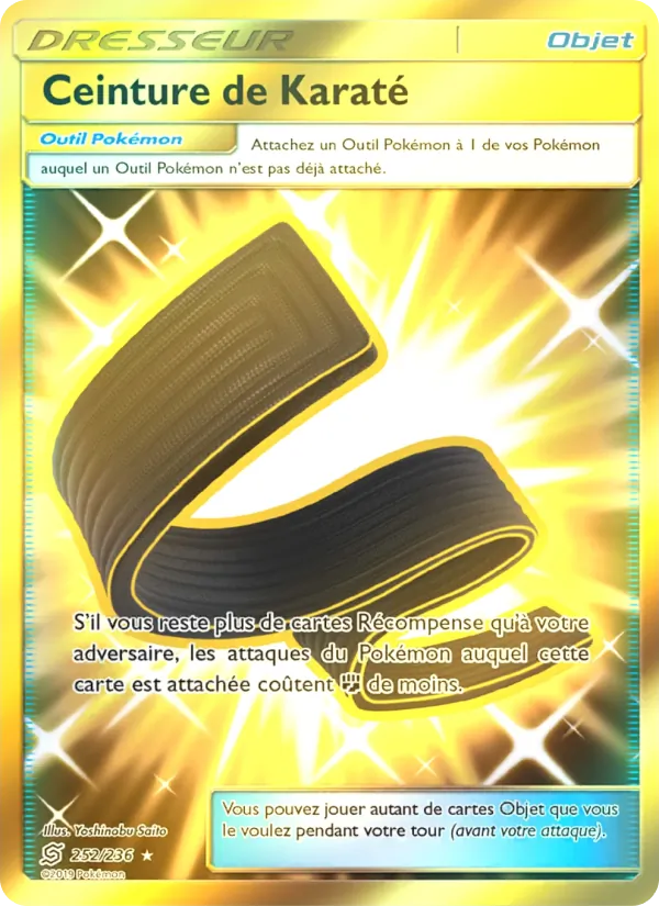 Carte Pokémon Ceinture de Karaté de l'extension Harmonie des Esprits