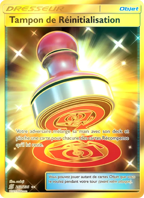 Carte Pokémon Tampon de Réinitialisation de l'extension Harmonie des Esprits