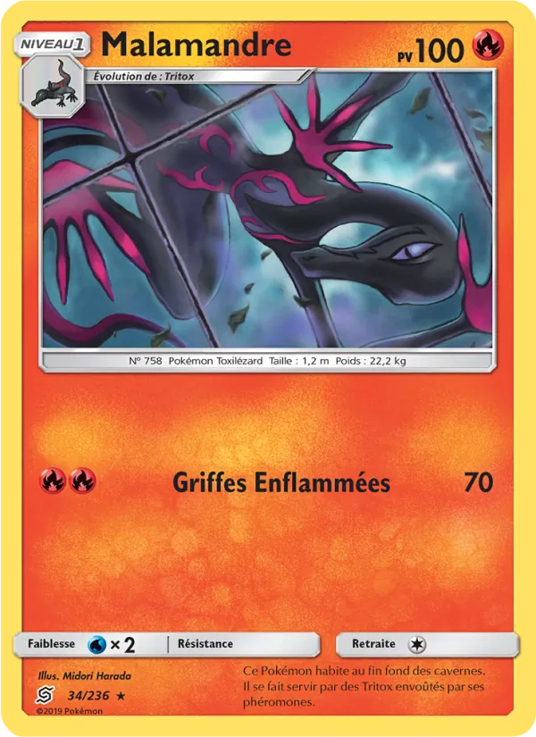Carte Pokémon Malamandre de l'extension Harmonie des Esprits