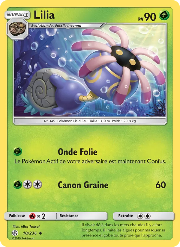Carte Pokémon Lilia de l'extension Éclipse Cosmique