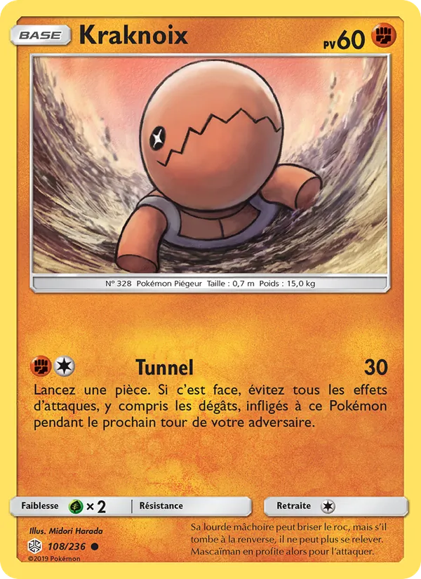 Carte Pokémon Kraknoix de l'extension Éclipse Cosmique