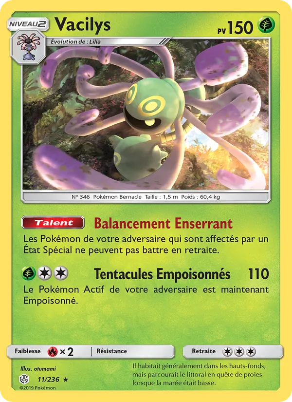 Carte Pokémon Vacilys de l'extension Éclipse Cosmique