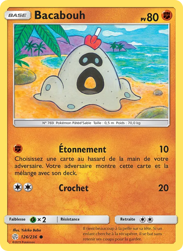 Carte Pokémon Bacabouh de l'extension Éclipse Cosmique