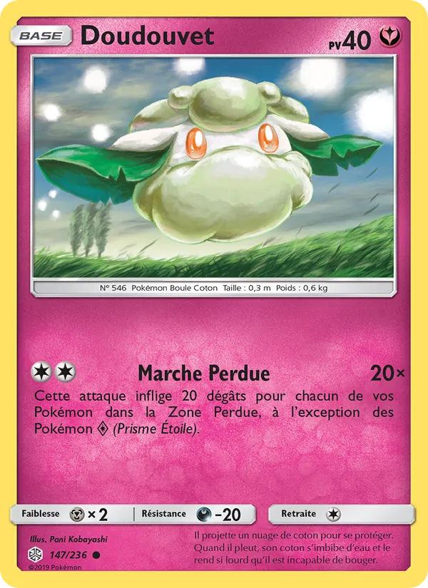 Carte Pokémon Doudouvet de l'extension Éclipse Cosmique