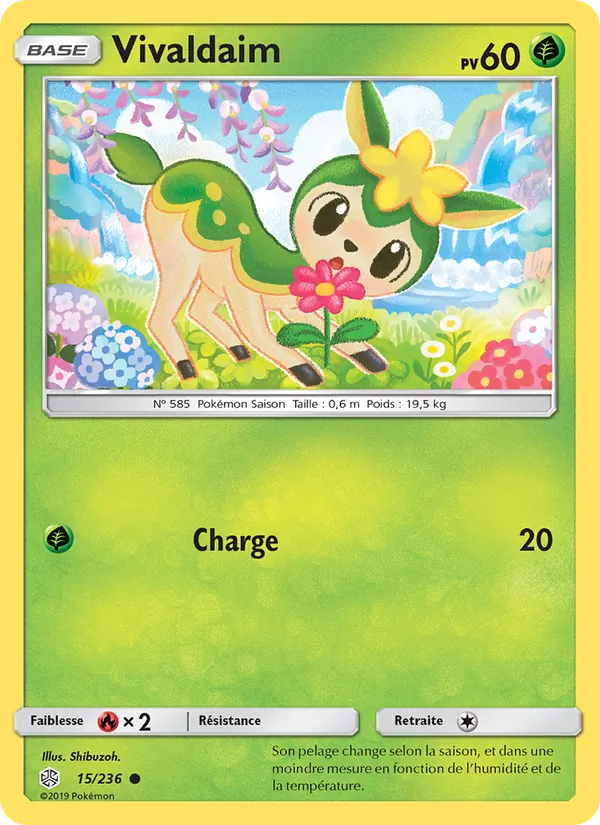 Carte Pokémon Vivaldaim de l'extension Éclipse Cosmique