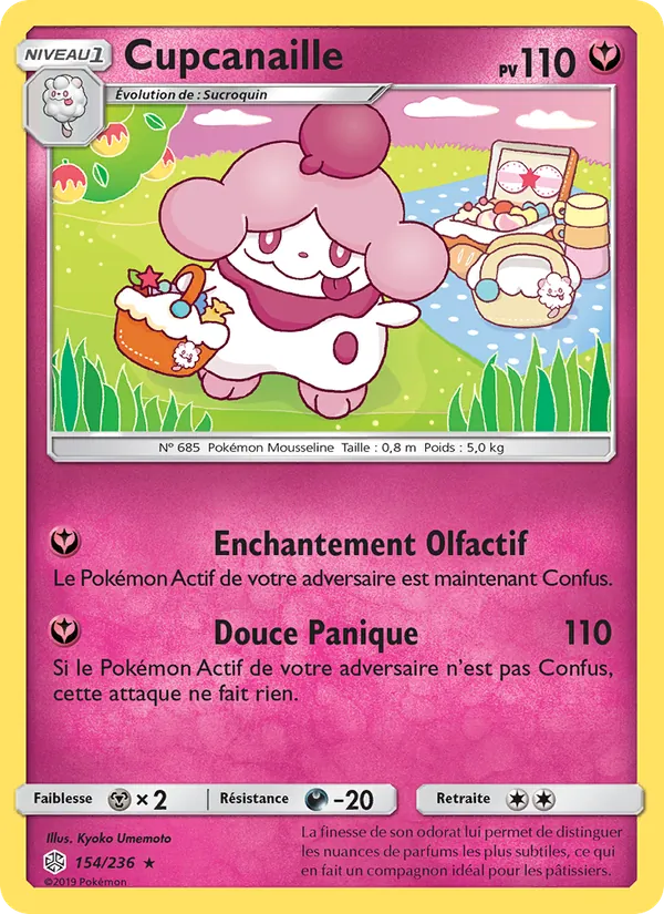 Carte Pokémon Cupcanaille de l'extension Éclipse Cosmique
