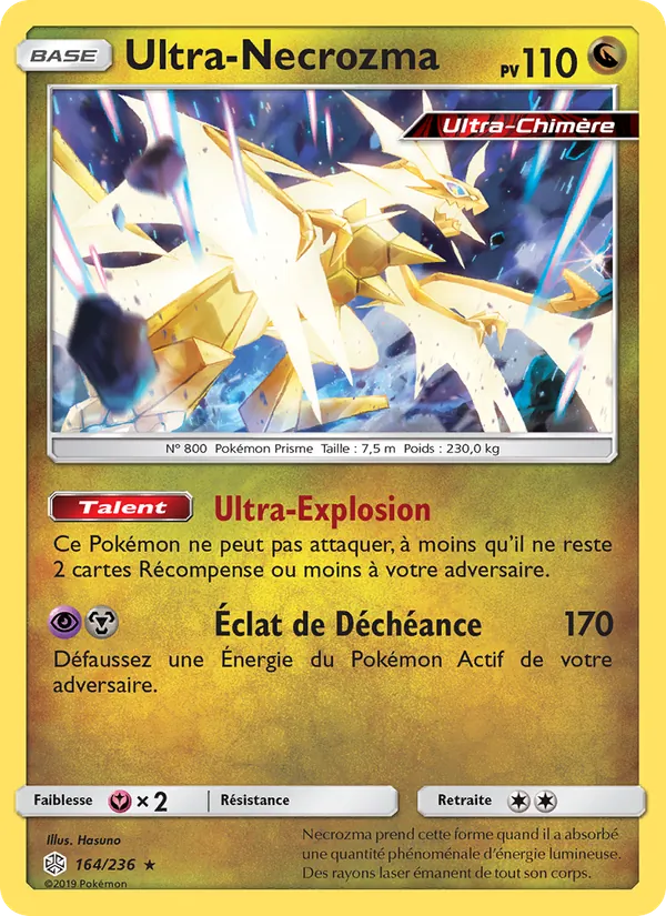Carte Pokémon Ultra-Necrozma de l'extension Éclipse Cosmique