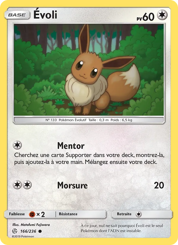 Carte Pokémon Évoli de l'extension Éclipse Cosmique