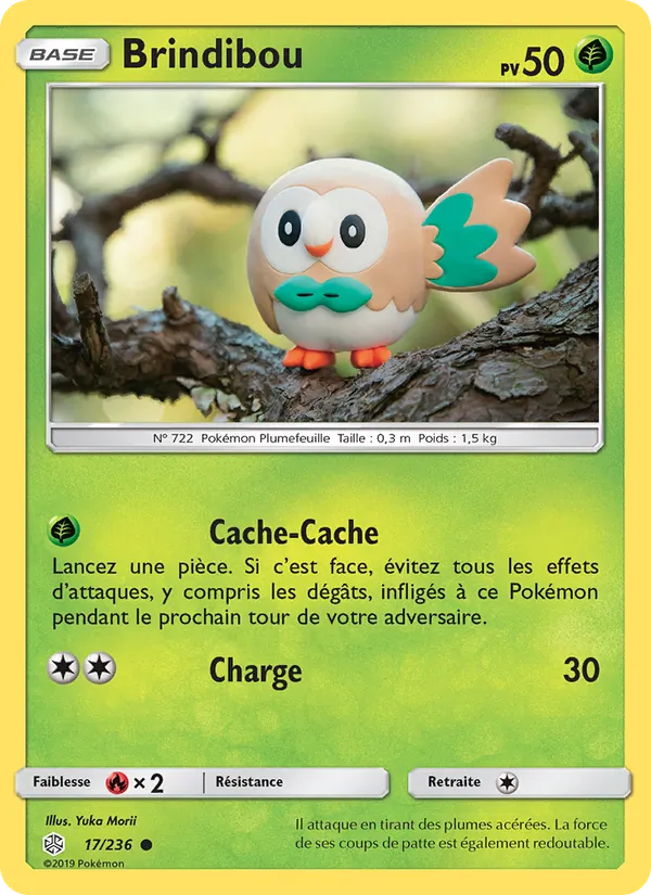 Carte Pokémon Brindibou de l'extension Éclipse Cosmique