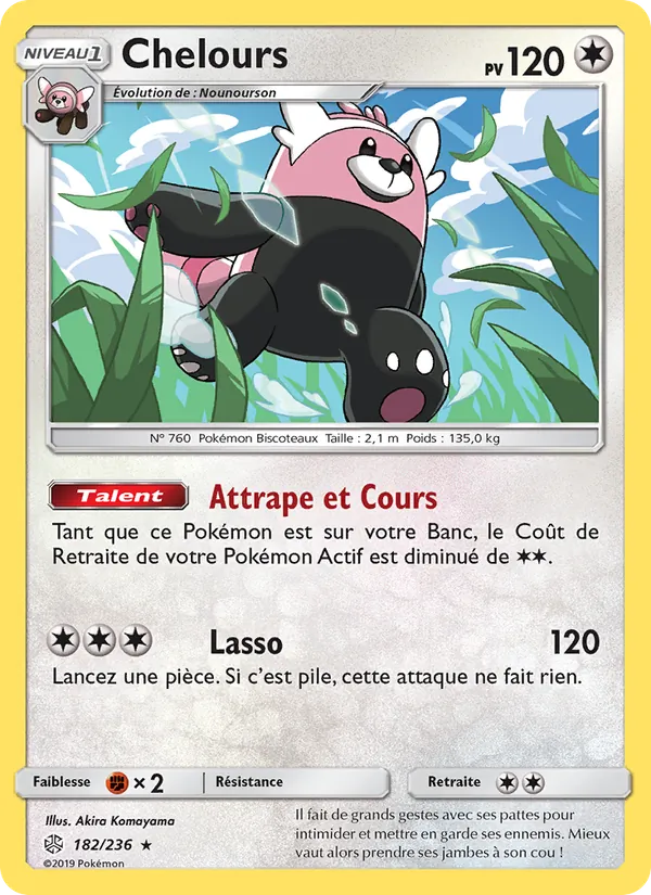 Carte Pokémon Chelours de l'extension Éclipse Cosmique