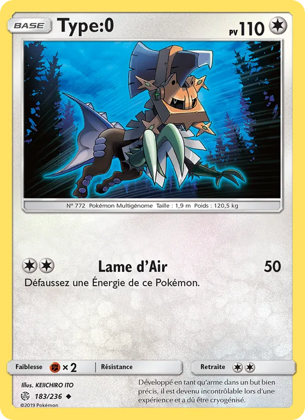 Carte Pokémon Type:0 de l'extension Éclipse Cosmique
