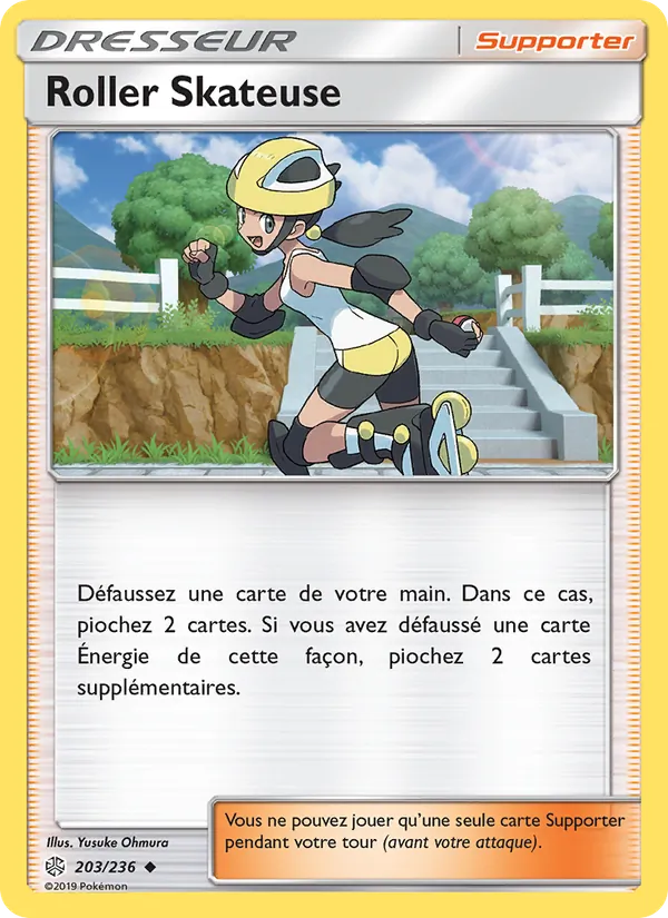 Carte Pokémon Roller Skateuse de l'extension Éclipse Cosmique