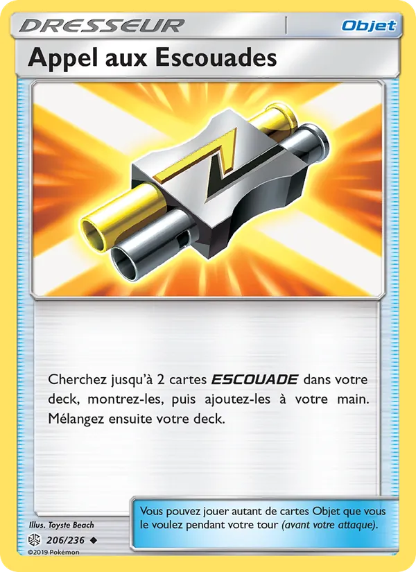 Carte Pokémon Appel aux Escouades de l'extension Éclipse Cosmique