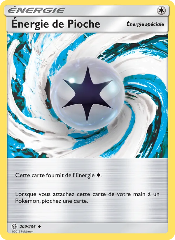 Carte Pokémon Énergie de Pioche de l'extension Éclipse Cosmique