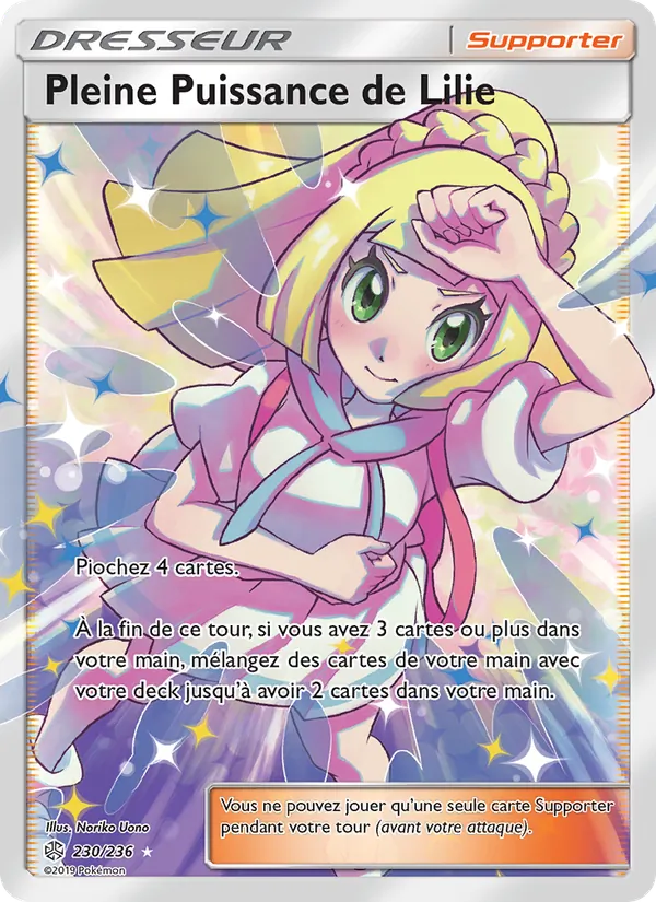 Carte Pokémon Pleine Puissance de Lilie de l'extension Éclipse Cosmique