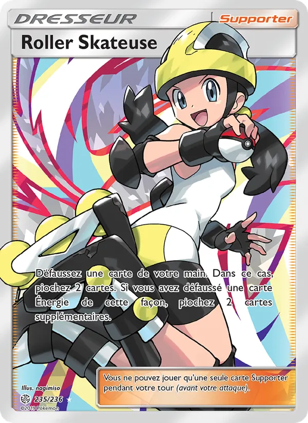 Carte Pokémon Roller Skateuse de l'extension Éclipse Cosmique