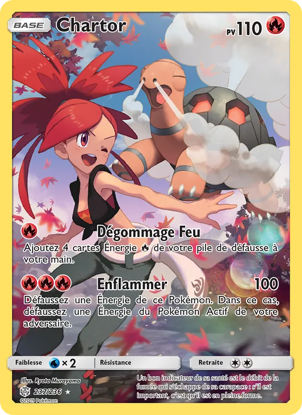 Carte Pokémon Chartor de l'extension Éclipse Cosmique
