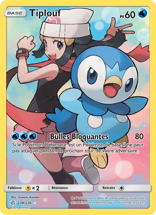 Carte Pokémon Tiplouf de l'extension Éclipse Cosmique